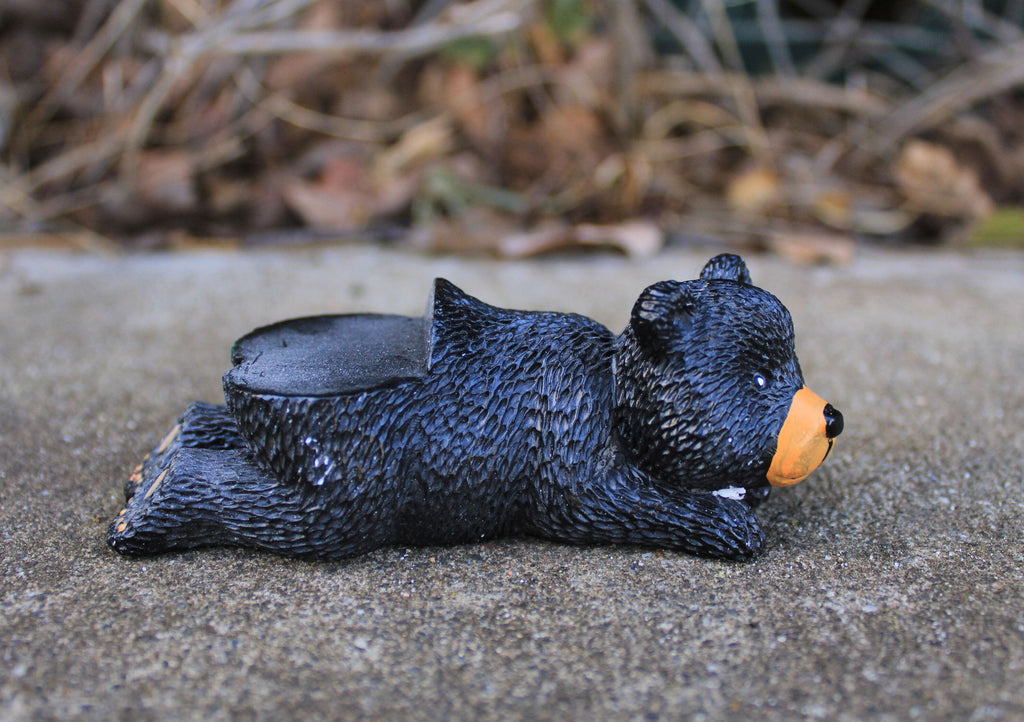 Animated Poly Resin Bear Shaped Pot Feet/Planter Risers Set of 3 for large pots