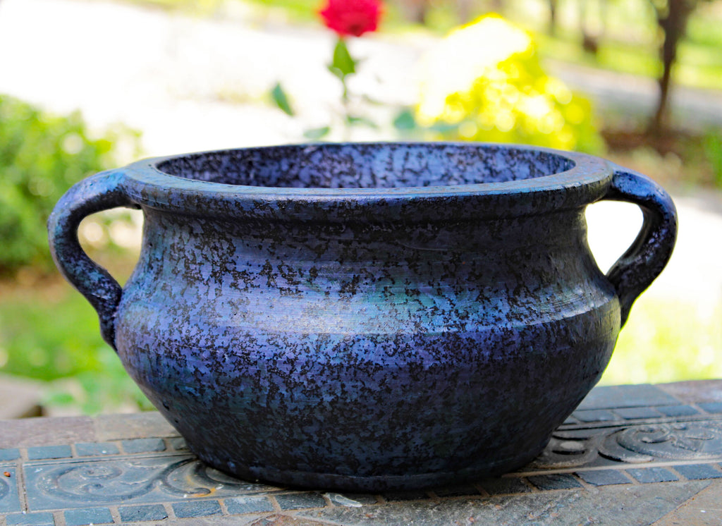 egyptian plant pot Egyptian Era Designed Earthen Ware Terra-Cotta Vessel/Planter with Looped Handles. 2 COLORS AVAILABLE