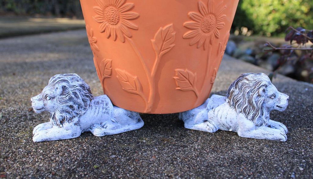 lion plant pot Animated Poly Resin Lion Shaped Pot Feet/Planter Risers 2 sizes availa – goodmanandwife