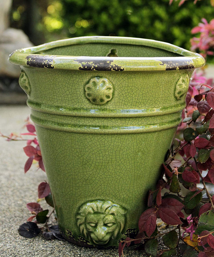 heritage green plant pots