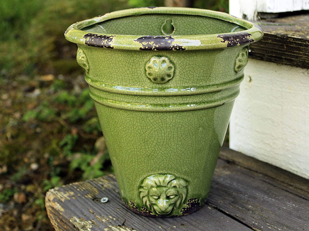 heritage green plant pots