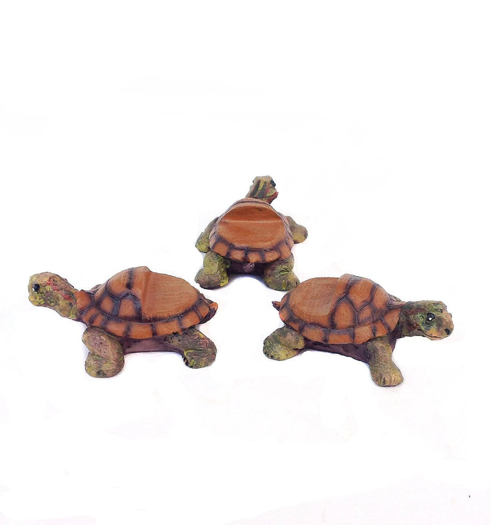 Animated Poly Resin Small Turtle Shaped Pot Feet/planter Risers Set of 3. Available in 2 sizes